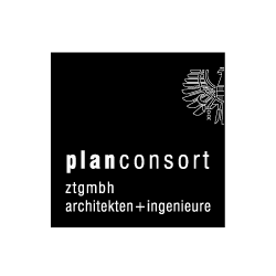 Logo von Planconsort ztgmbh, spezialisiert auf Architektur und Ingenieurdienstleistungen.