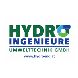 Logo von Hydro Ingenieure Umwelttechnik GmbH mit Website-Link www.hydro-ing.at.